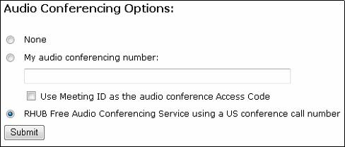audio conferencing integration